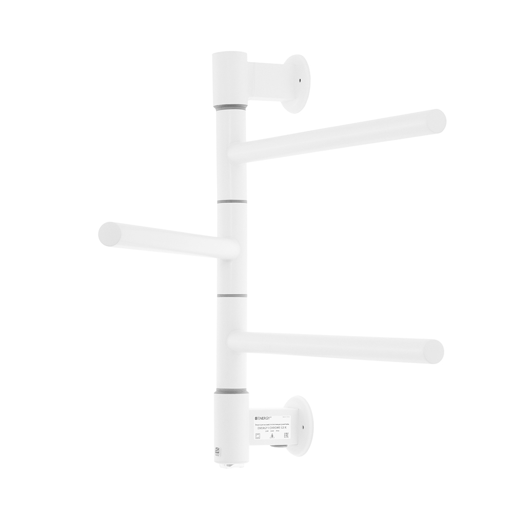 Полотенцесушитель электрический Energy I chrome G3K RAL 9003